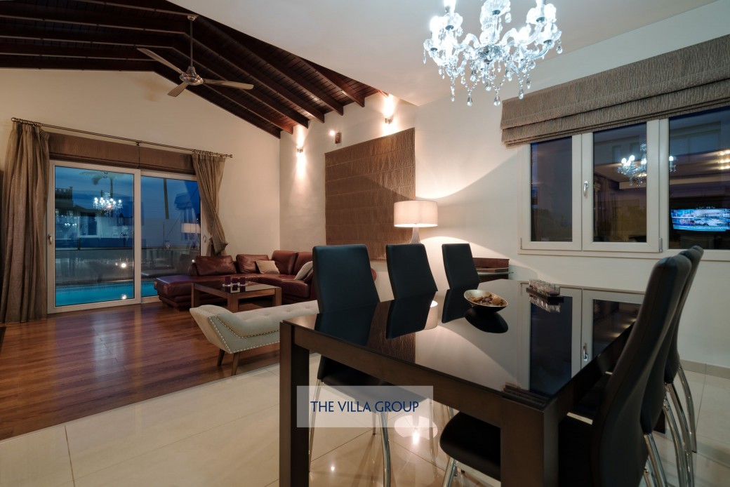 Villa at night