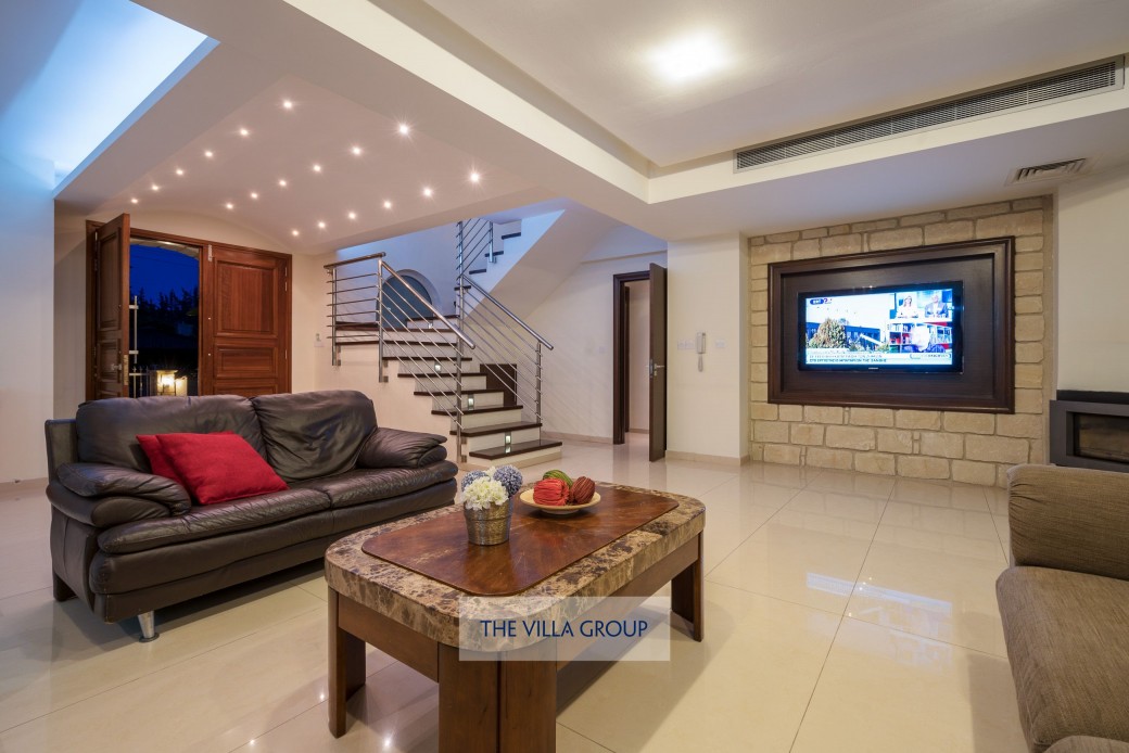 Villa at night