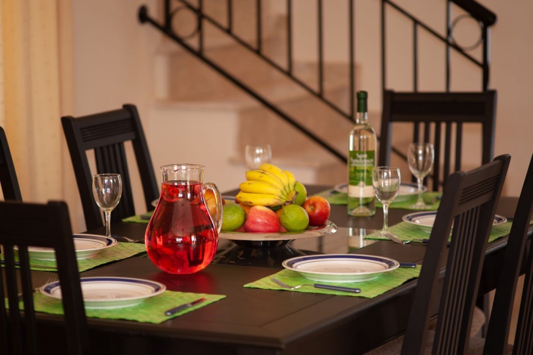 Formal dining table