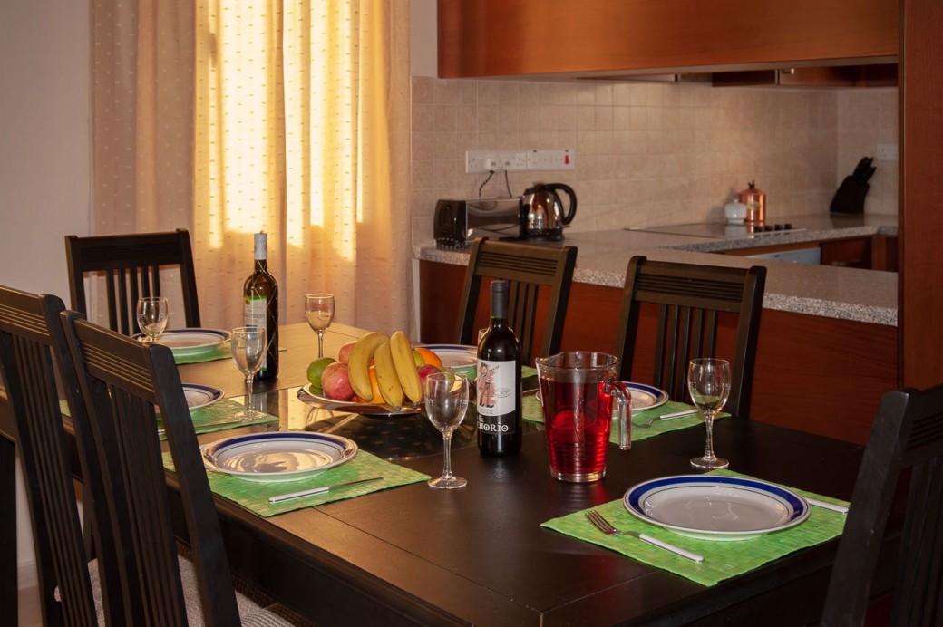 Open plan living, dining and kitchen area