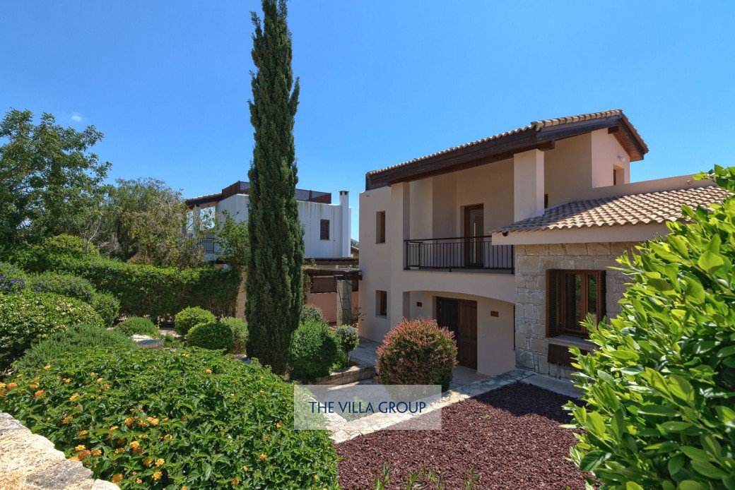 Front of villa