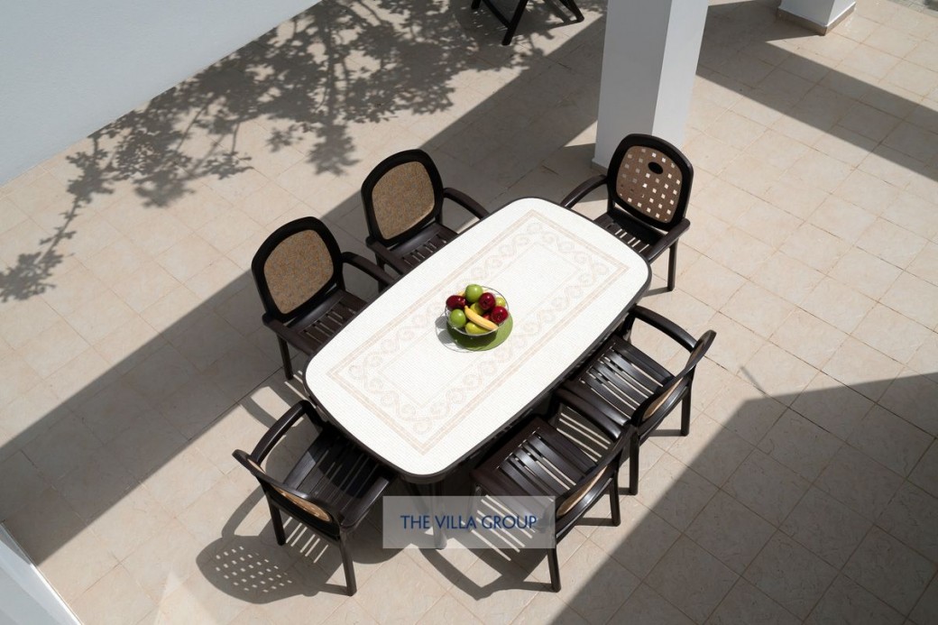 Al fresco dining area
