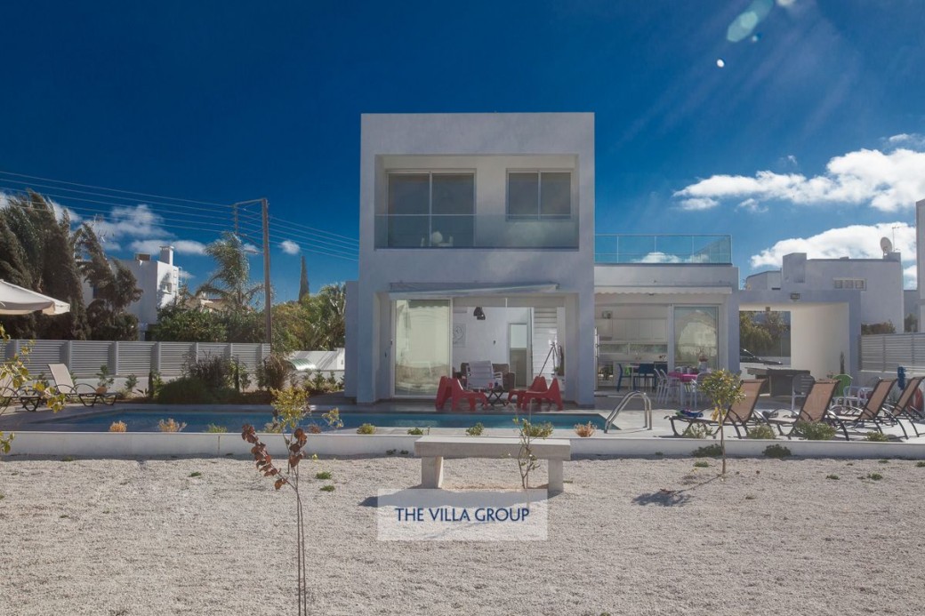 The villa is set out on three levels