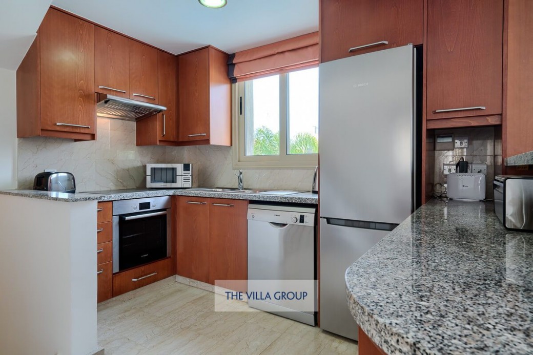 Fully fitted kitchen with modern appliances