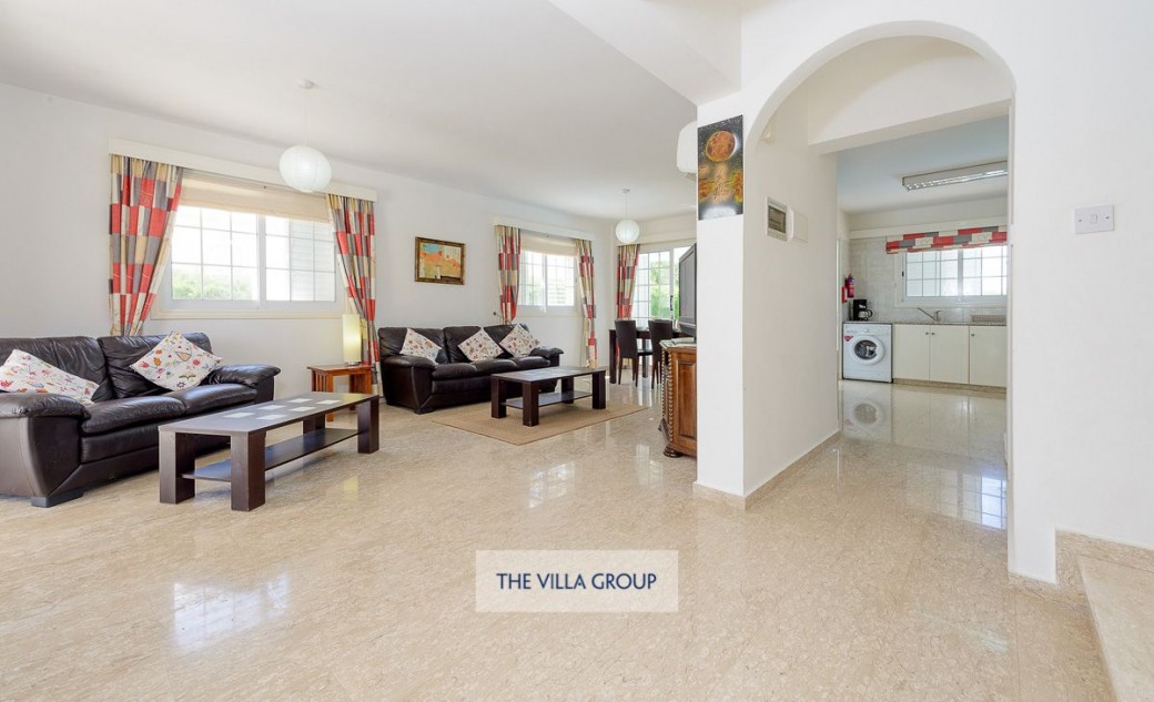 Living area with comfortable sofas