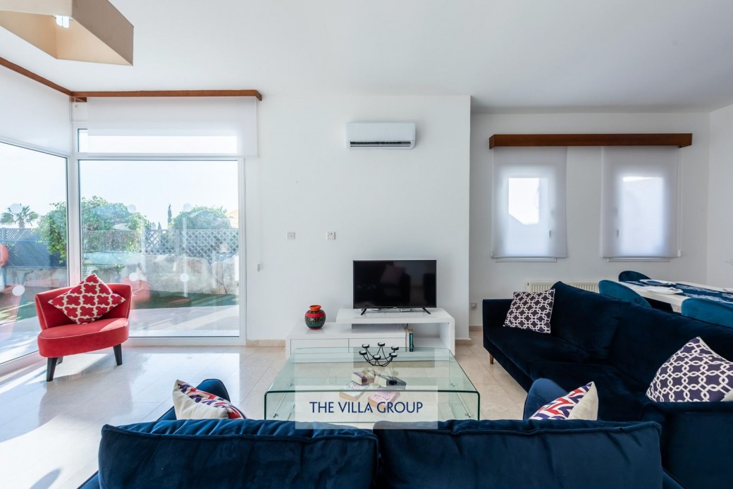 Patio doors from living area to outside terrace