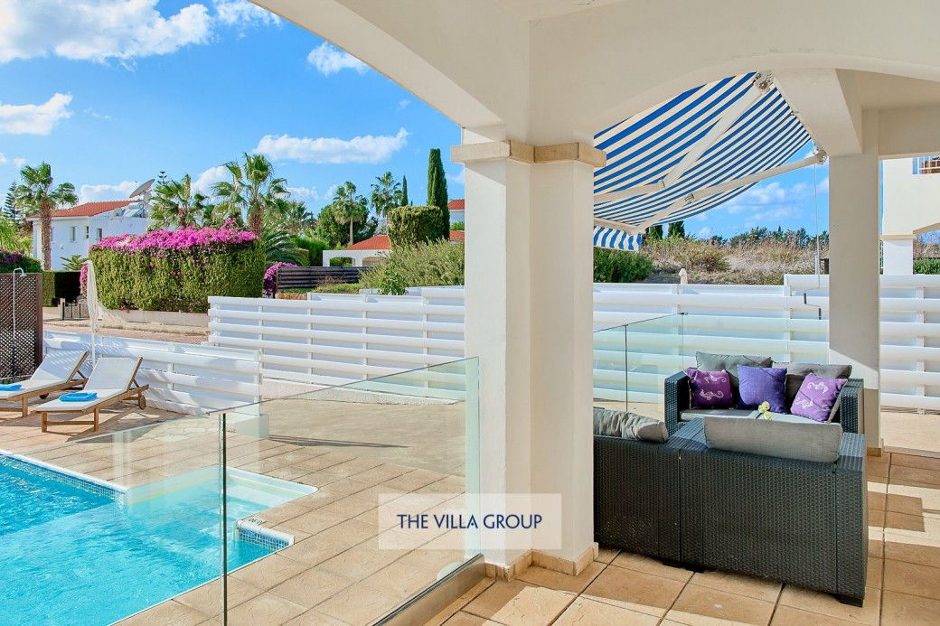 Plenty of outside furniture for relaxing