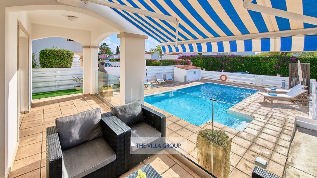 Plenty of outside furniture for relaxing