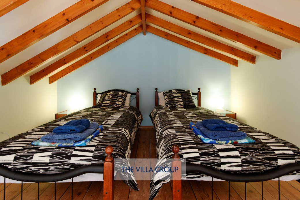 Mezzanine twin bedroom
