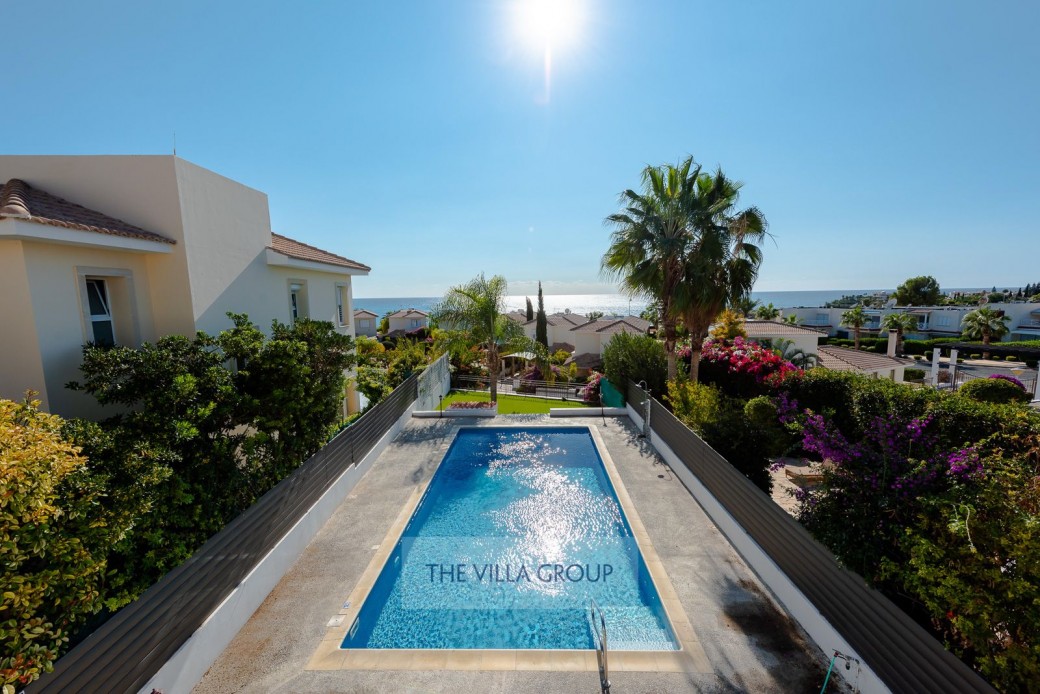 Views overlooking the swimming pool