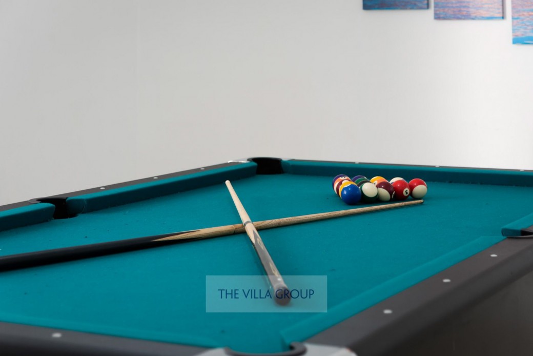 Pool table for hours of fun