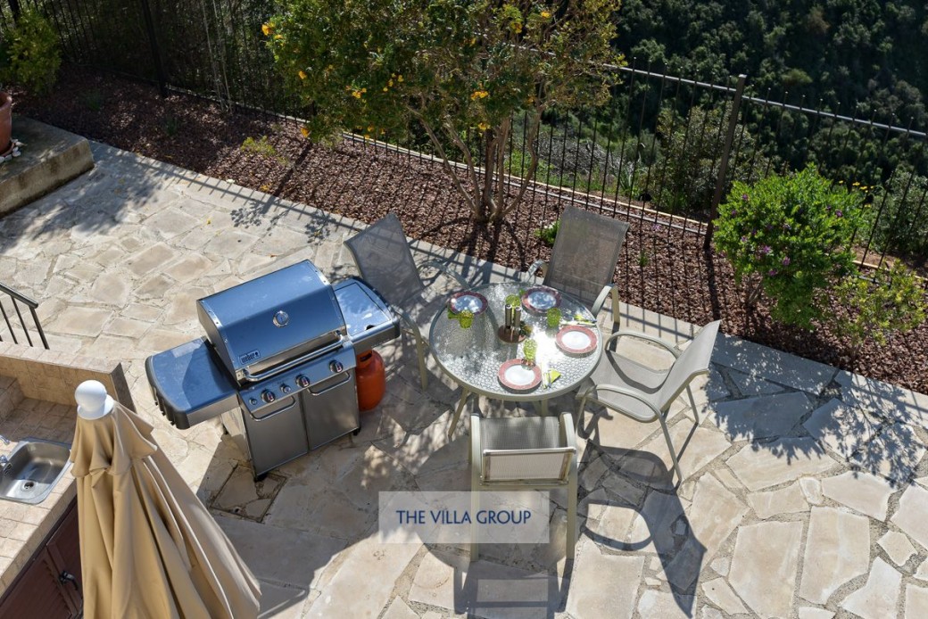 View from upper terrace