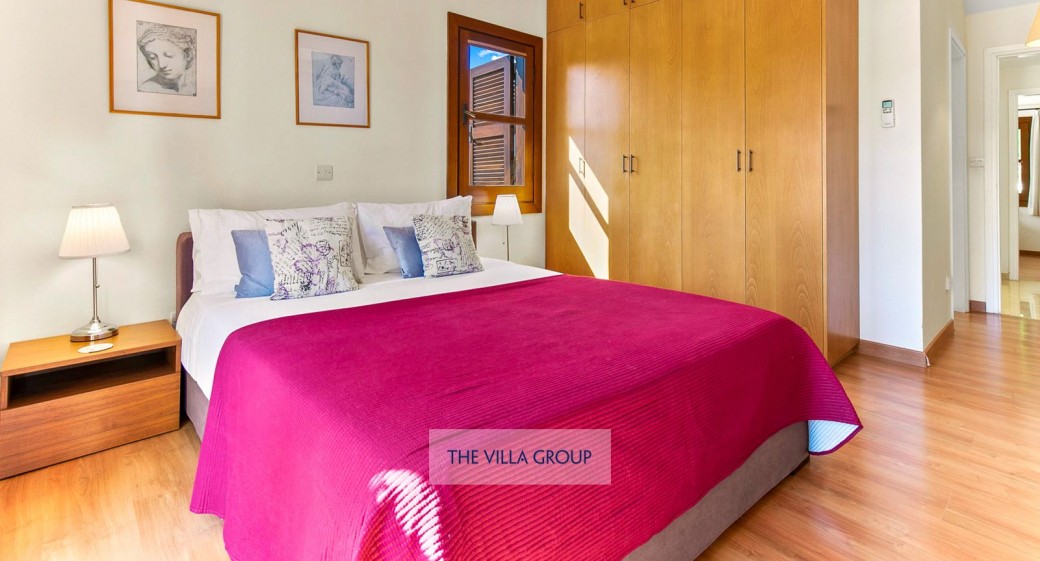 Double room opens out to the poolside terrace through double doors