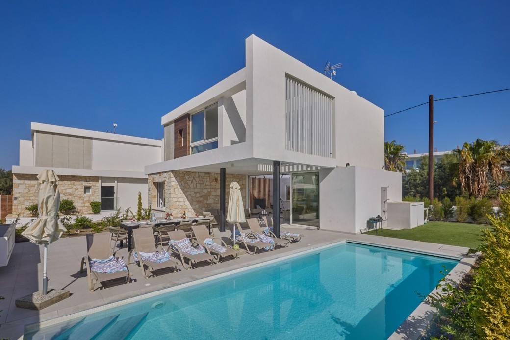 Brand new 5 bedroom, 3 storey villa is located in Ayia Napa