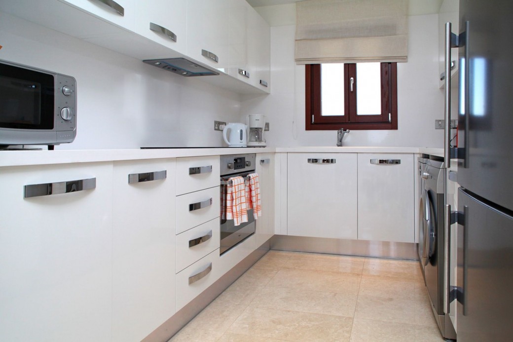 Fully equipped kitchen with modern appliances