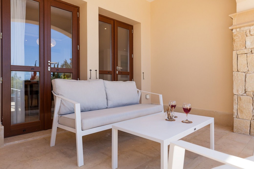 Plenty of outside furniture for relaxing on your holiday