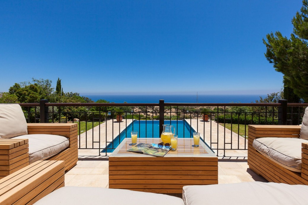 Plenty of outside furniture for all the family to relax under the Cyprus sunshine