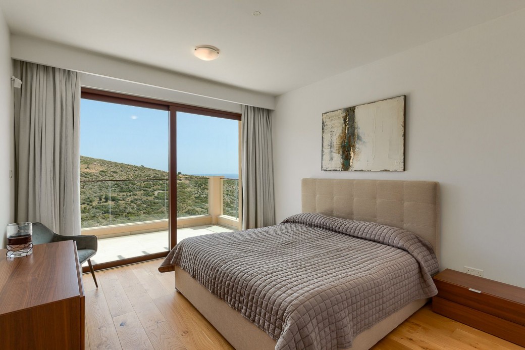 Master bedroom suite is beautifully fitted with parquet floor 