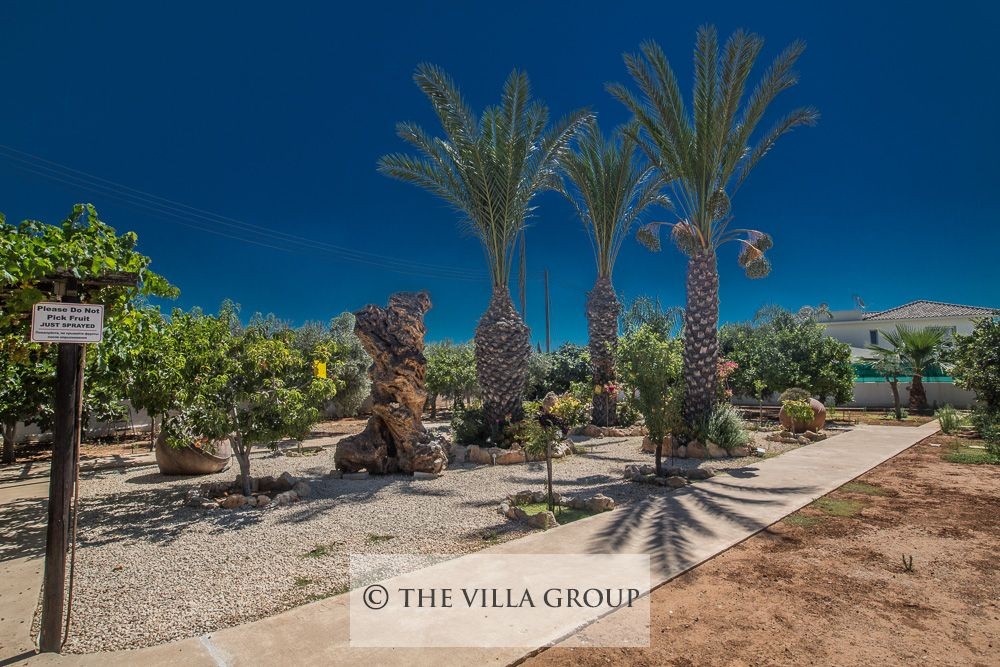Mediterranean gardens surrounding the villa