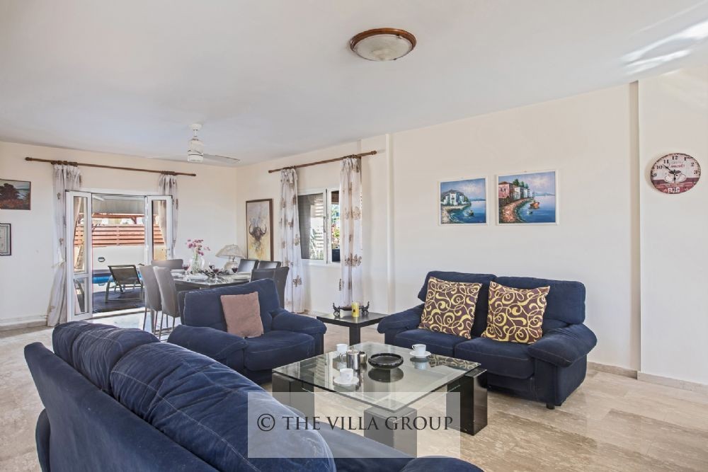 Ample seating in the living room