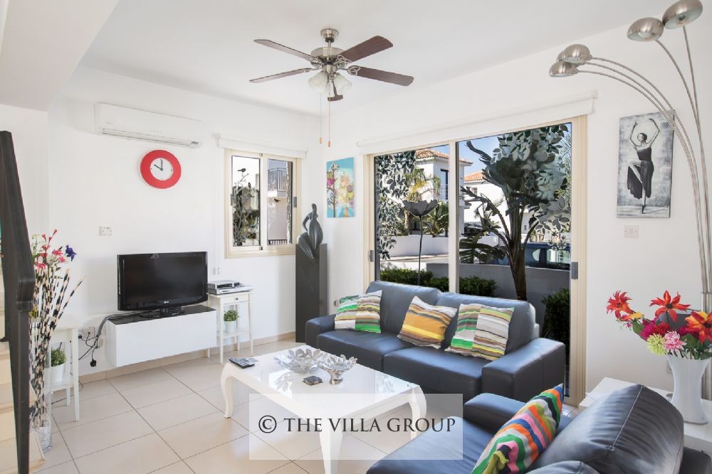 Living area with comfortable sofas