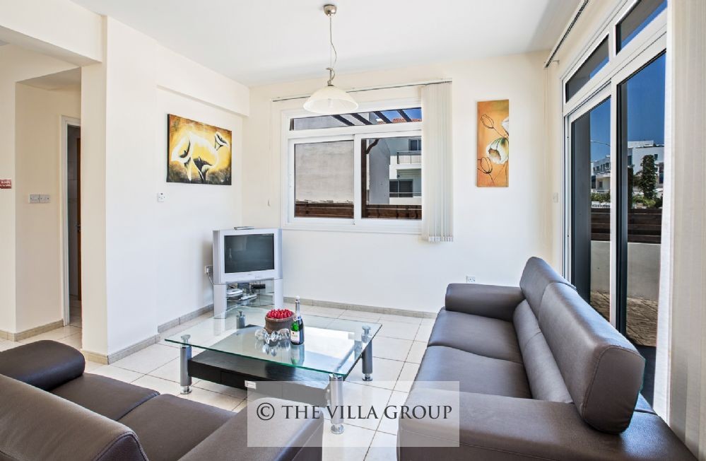 Living area with comfortable sofas