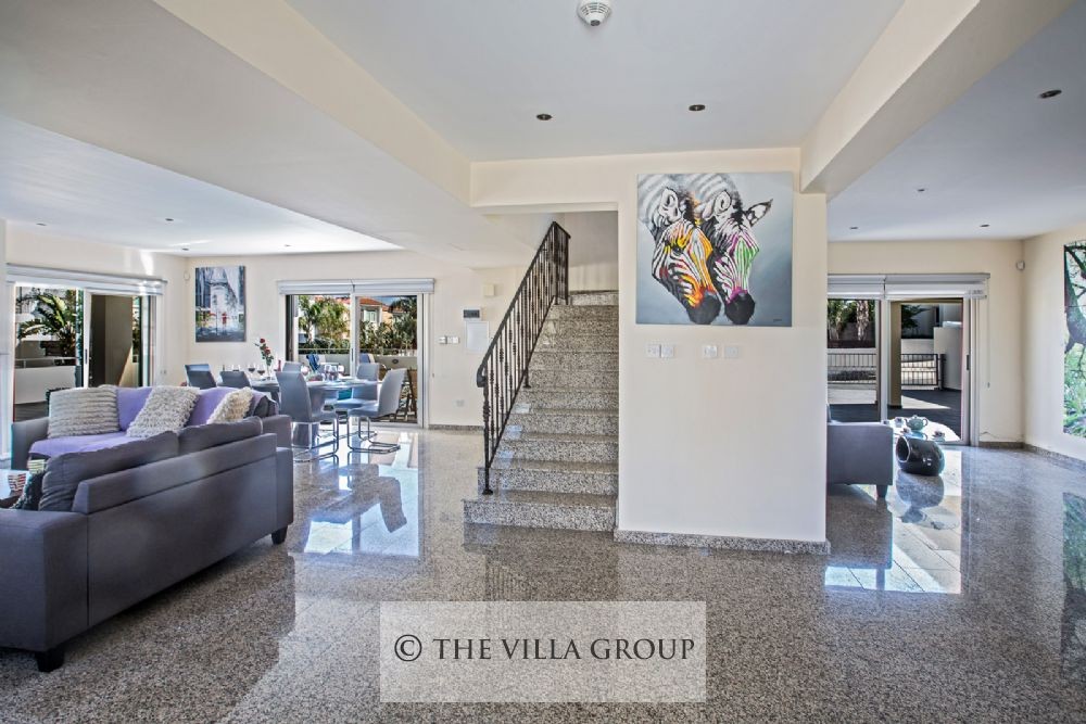 Several patio doors lead you outside