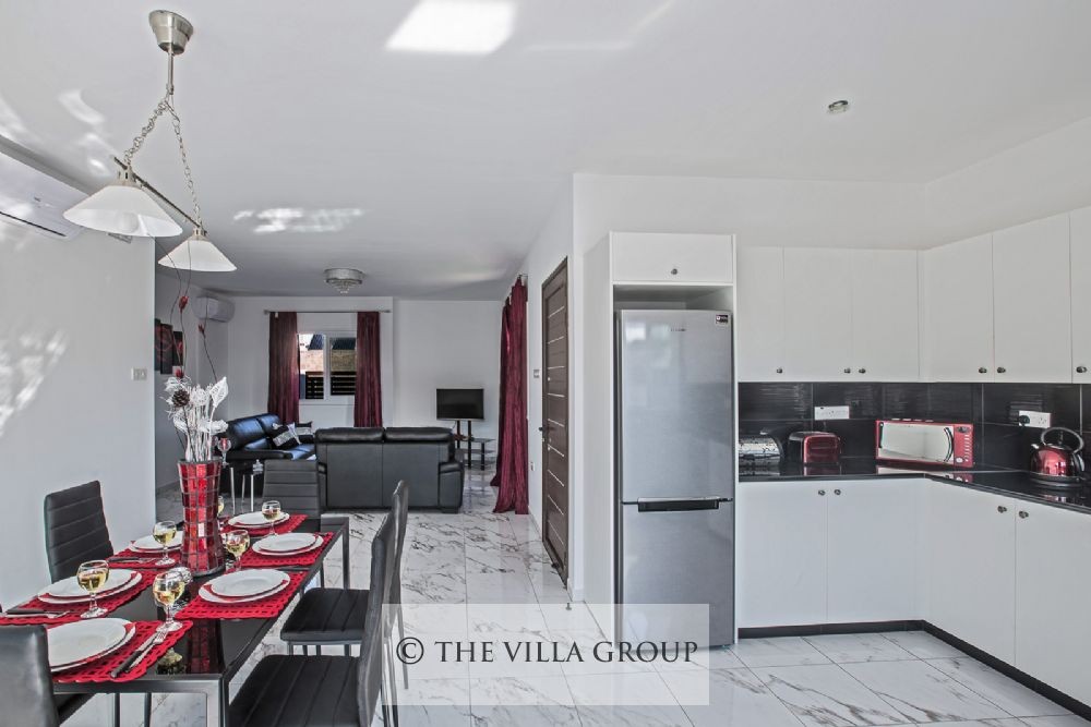 Open plan living, dining area and kitchen