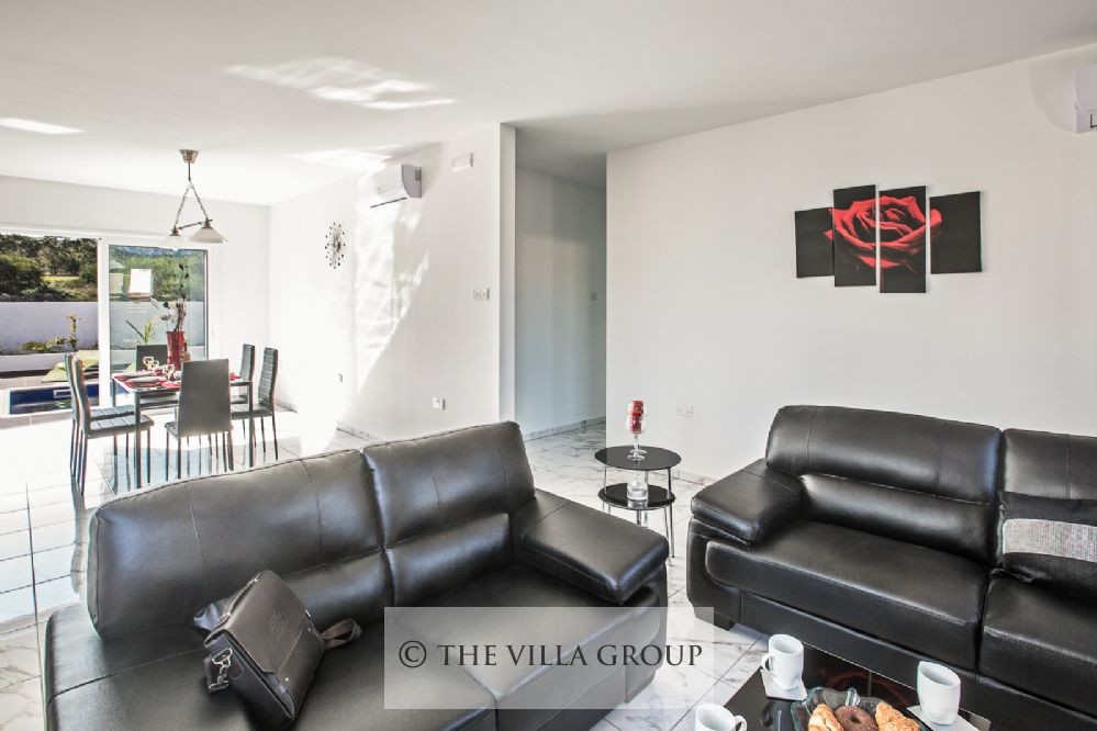 Living area with comfortable sofas