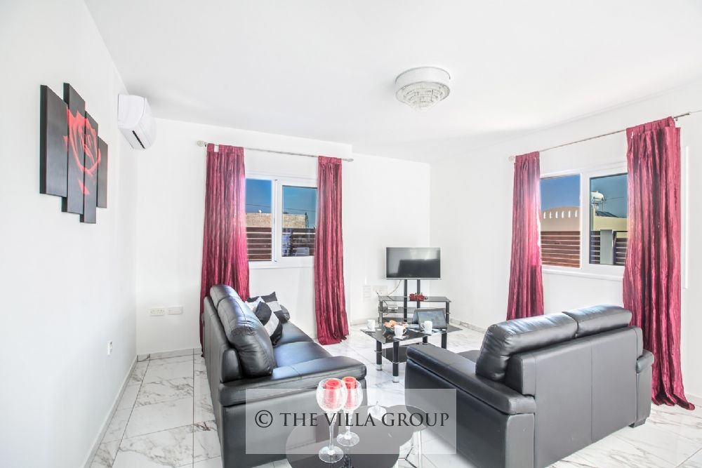 Living area with comfortable sofas