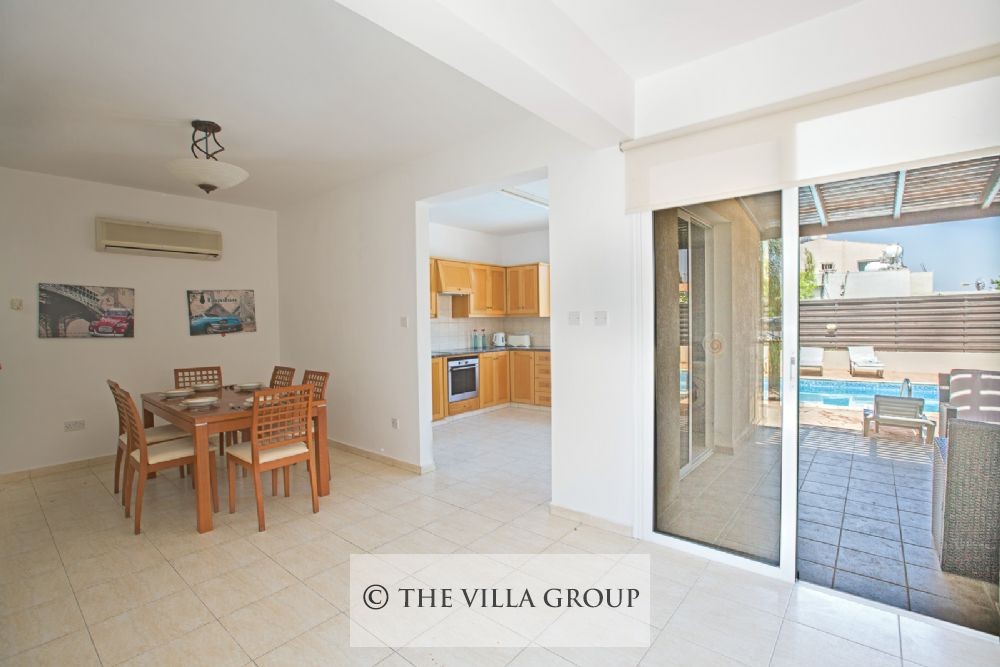 Dining area and kitchen