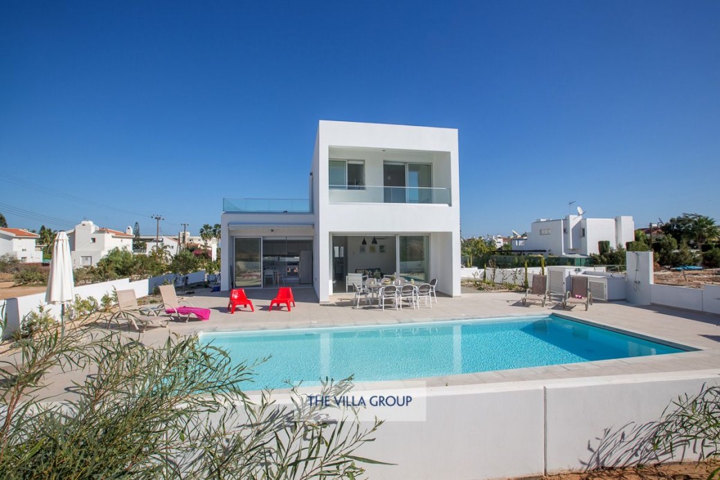 The villa is set out on three levels