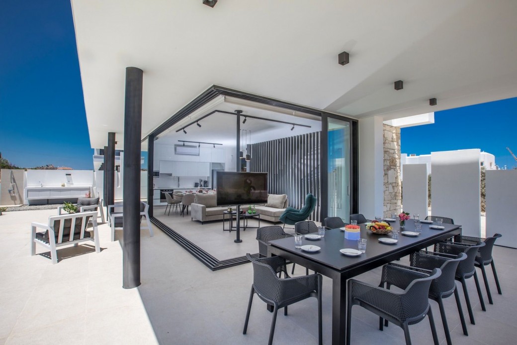 Outside dining area