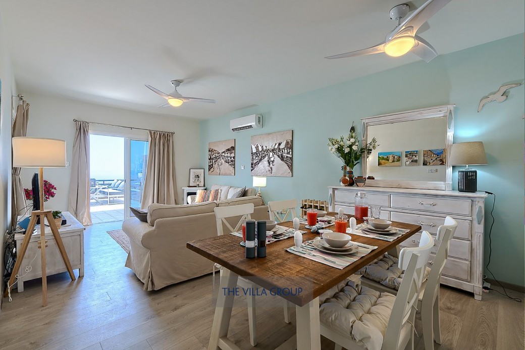 Dining and living area