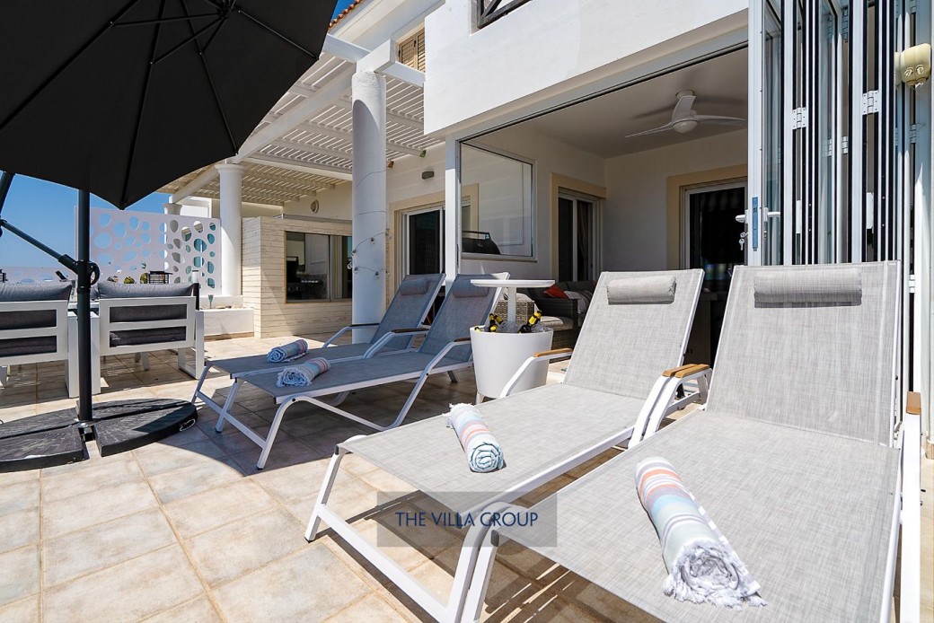 Sunbeds set the scene for relaxing