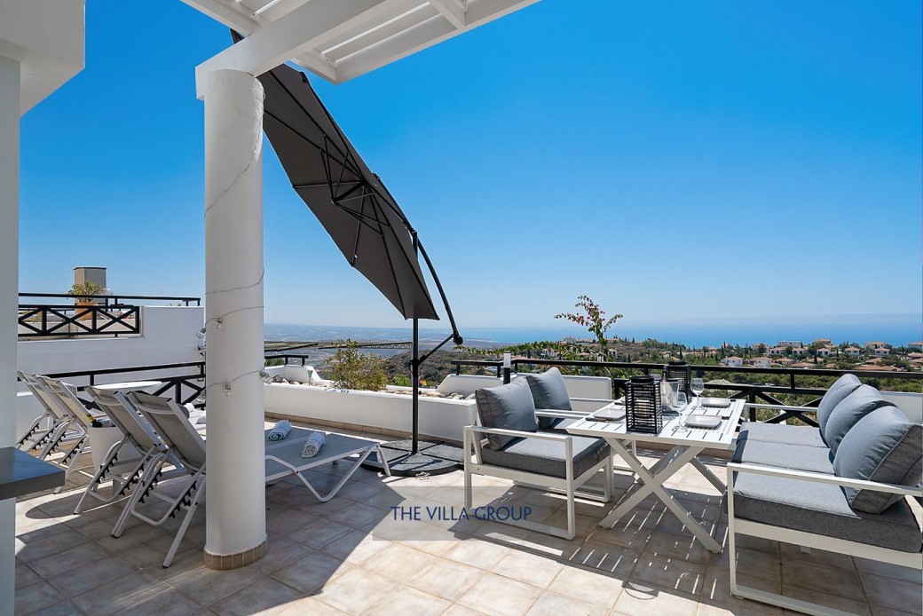 Sunbath or sit and enjoy the beautiful views