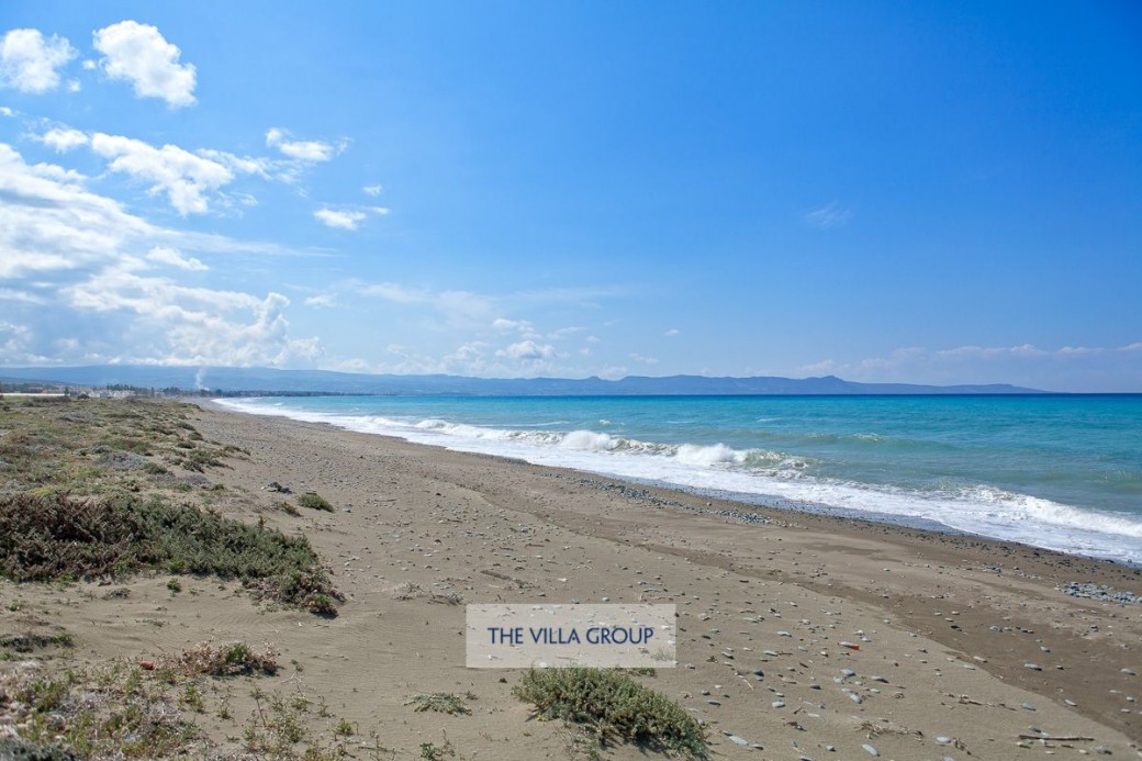 Beach located at the end of the villa's garden