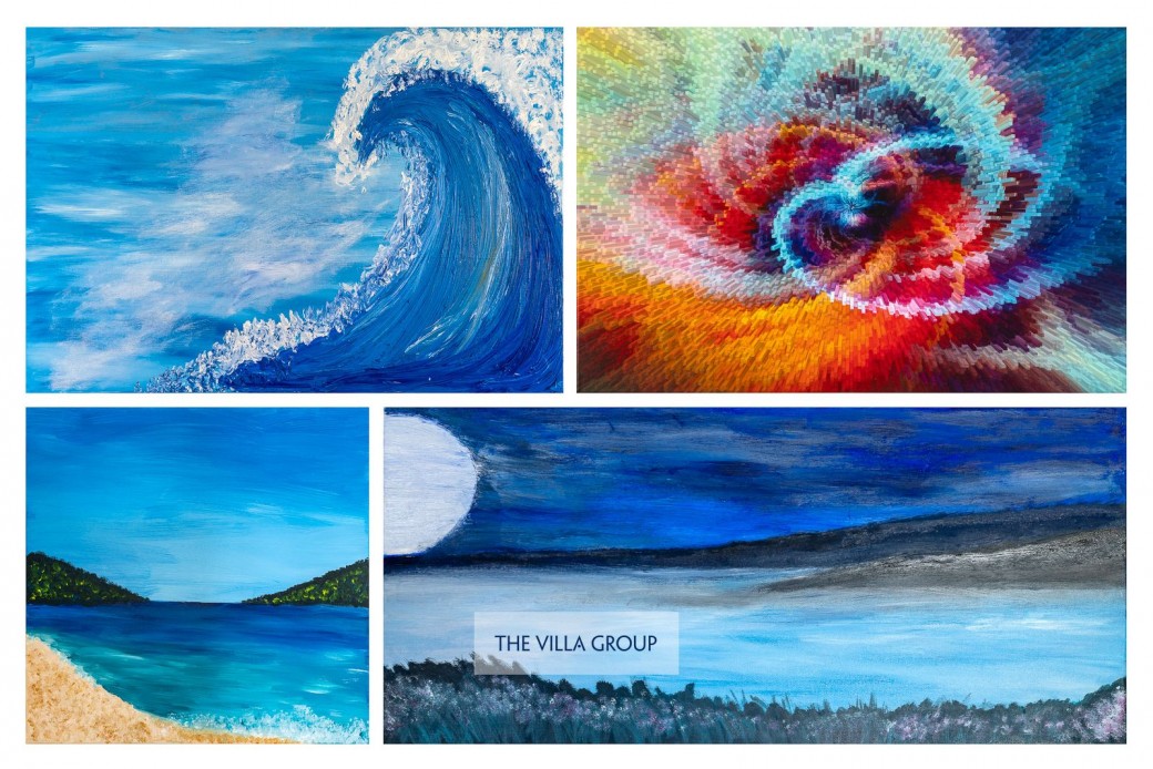 Each room with paintings