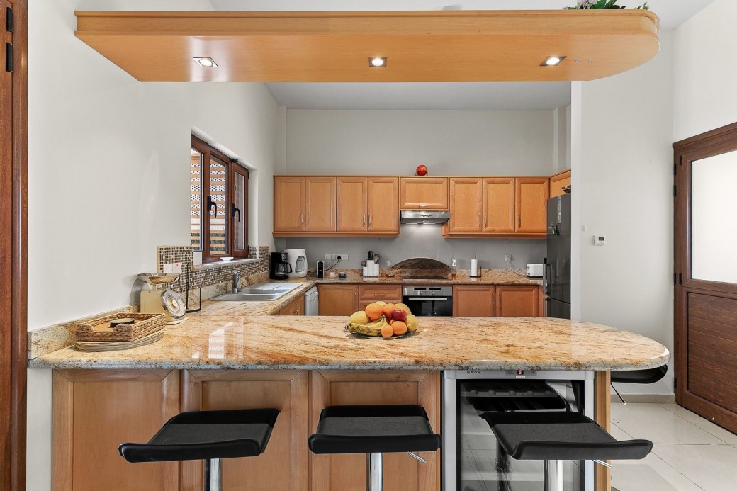 Kitchen equipped with modern appliances