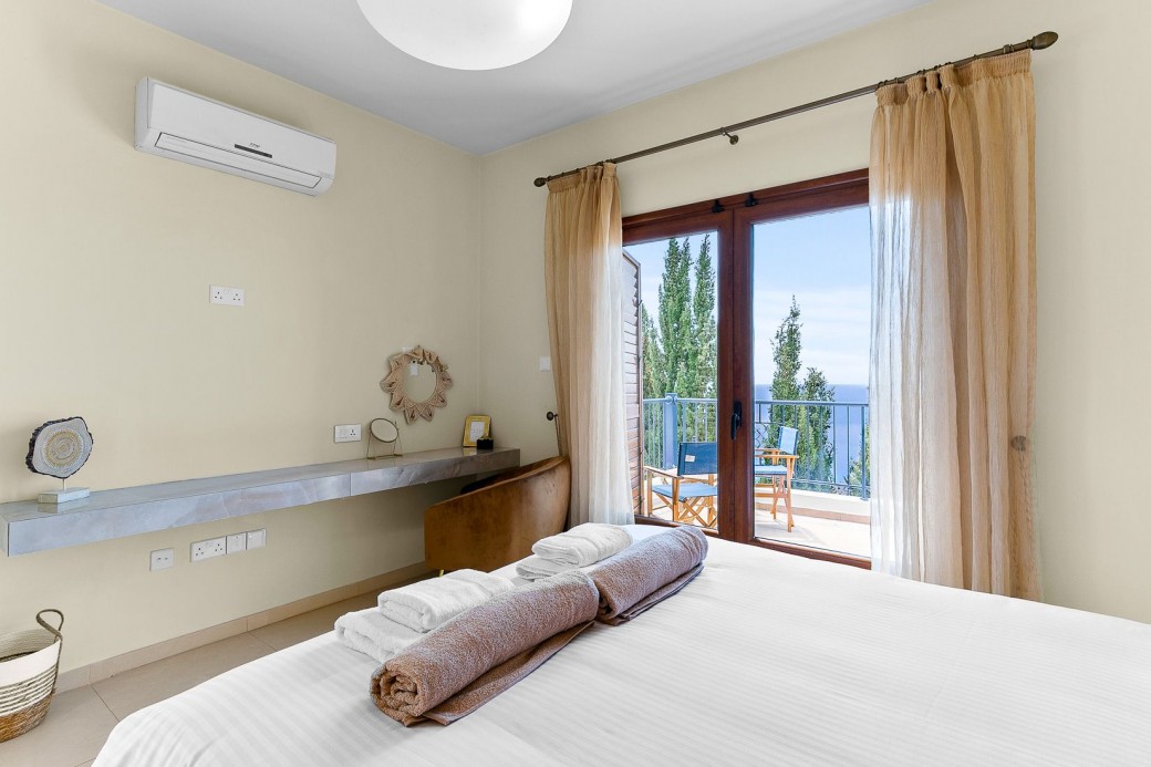 Private furnished balcony to sit and relax whilst admiring the mesmerising views of the Mediterranean Sea